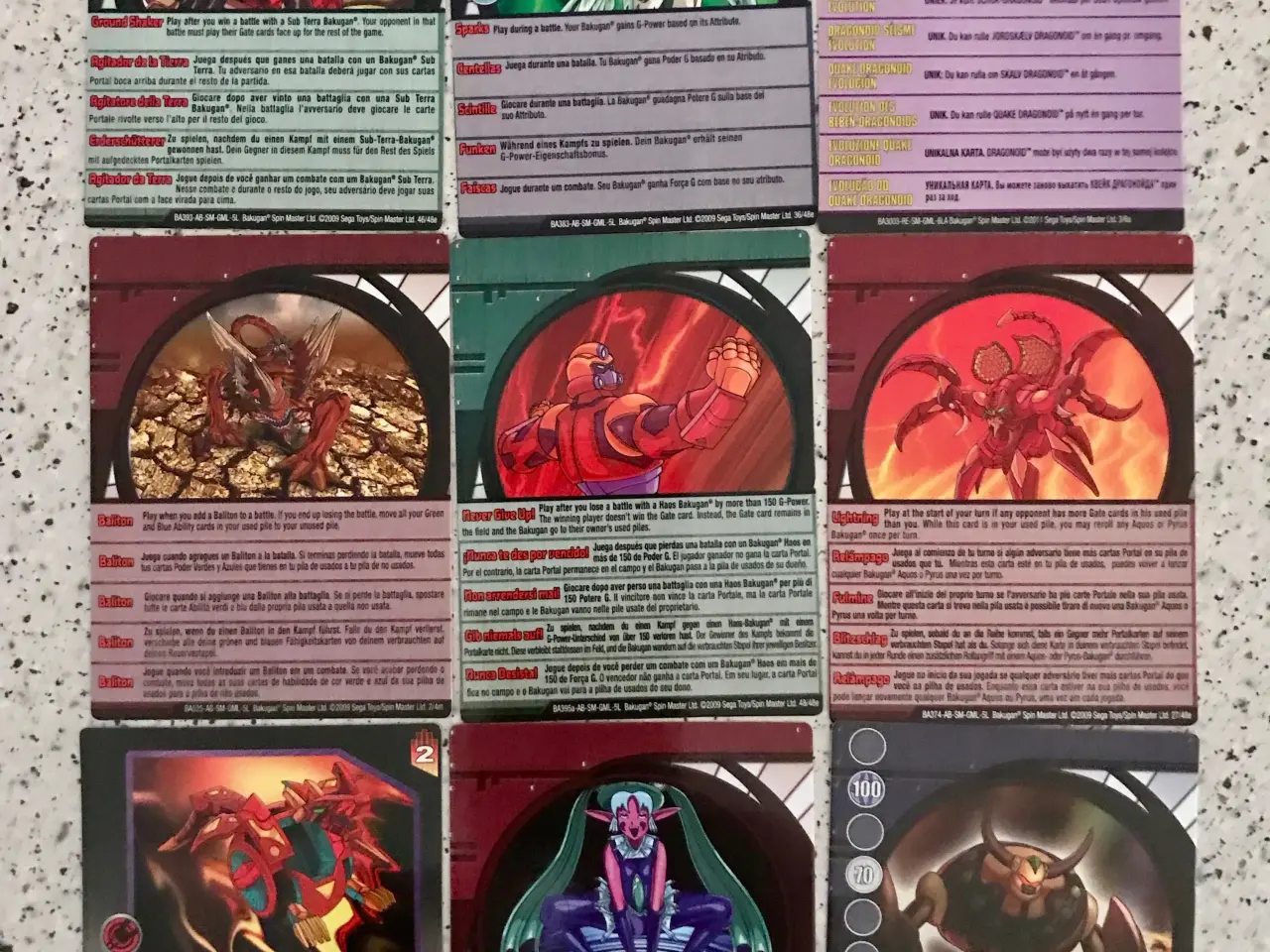 Billede 2 - BAKUGAN kort