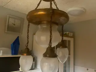 Gammel kobber lampe 