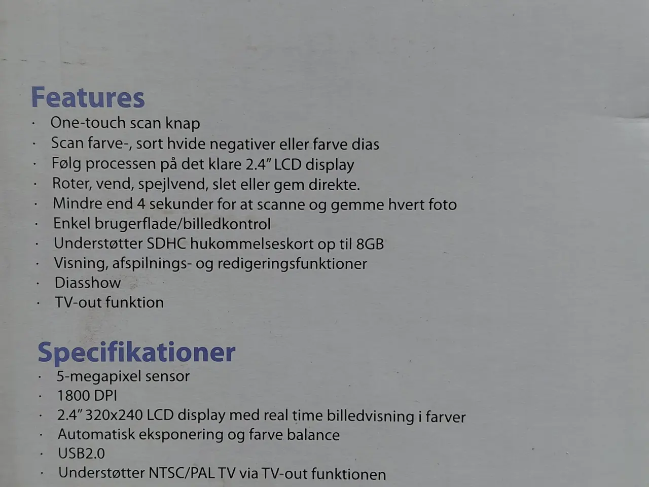 Billede 3 - Negativscanner