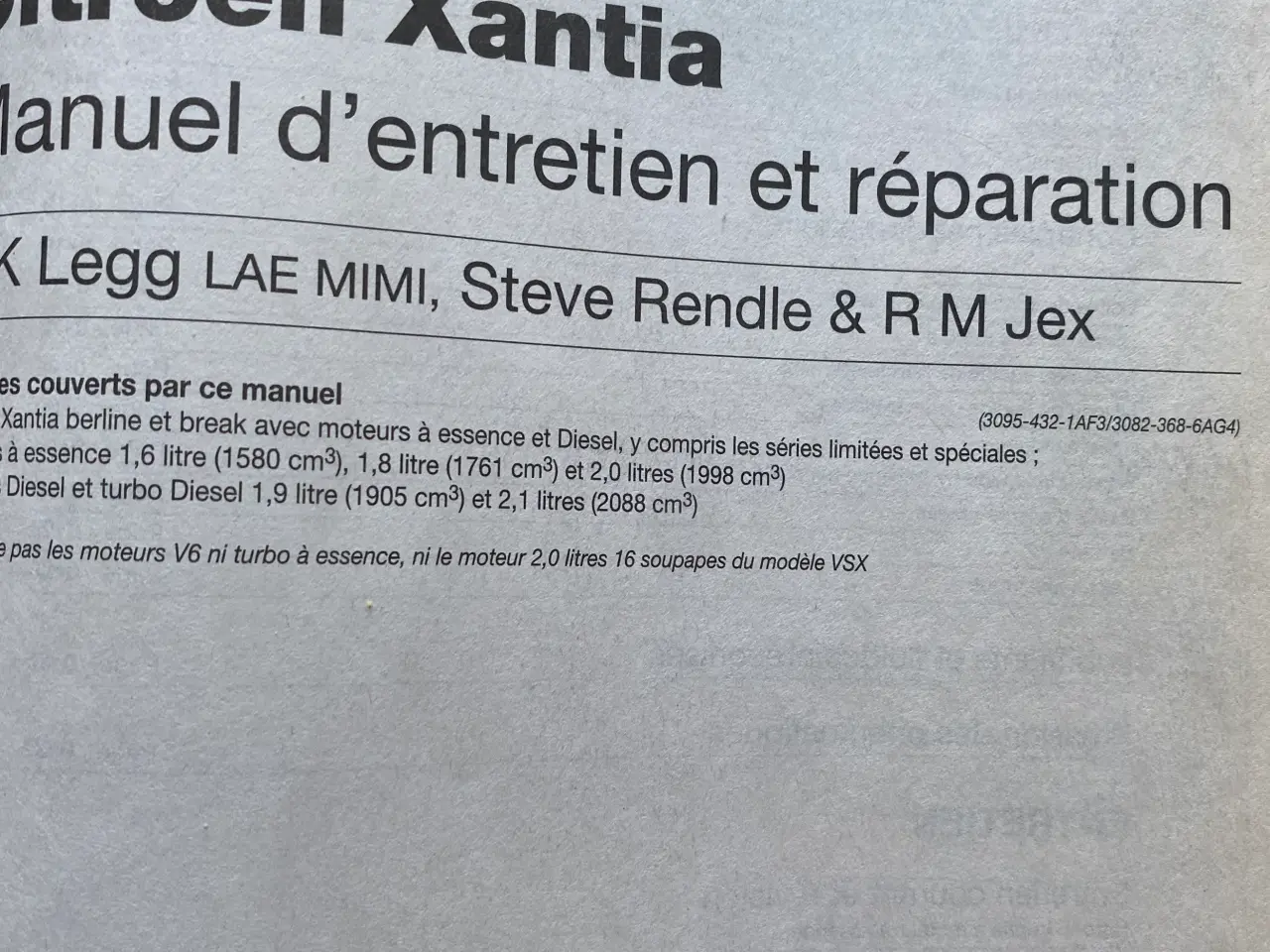 Billede 3 - reperationshåndbog Citroën Xantia fransk udgave