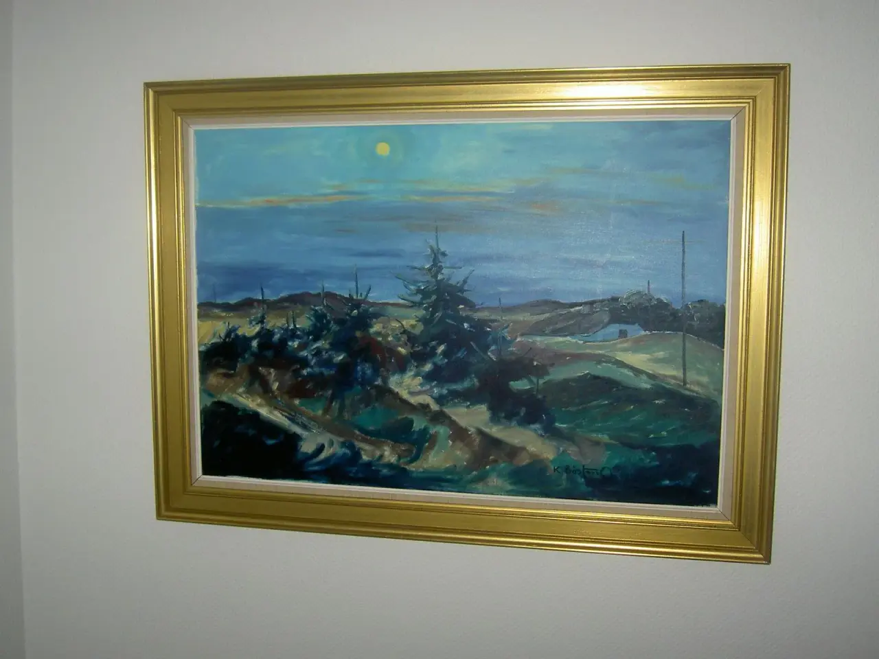 Billede 2 - Maleri af Knud Bøstrup 96x66 cm