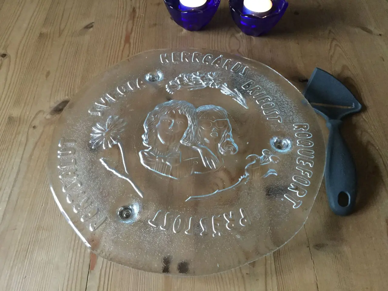 Billede 1 - Glasfad til ost