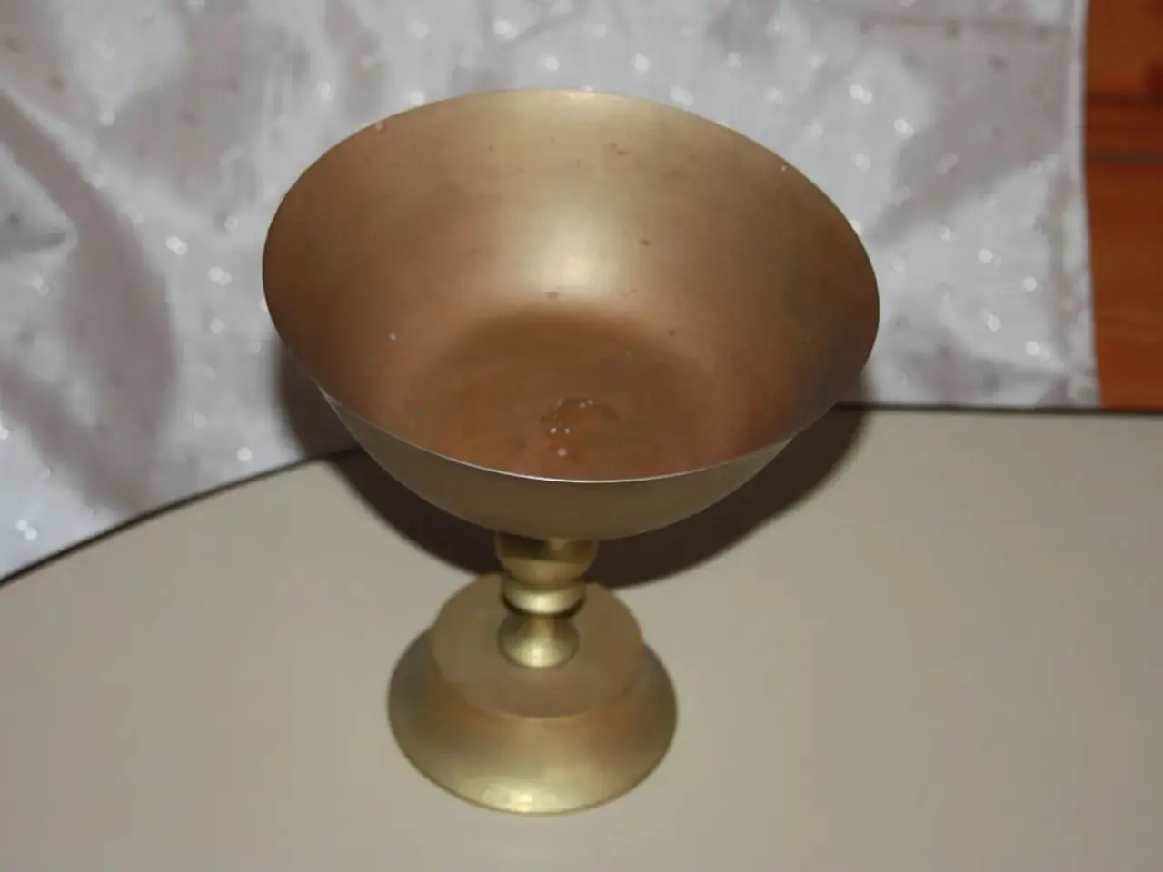 Billede 3 - Dansk messing opsats H.: 17,5 cm