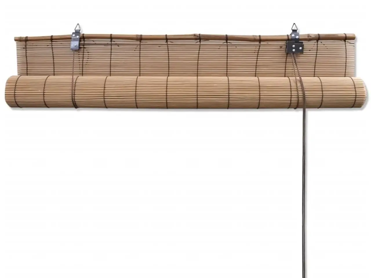 Billede 5 - Bambusrullegardin 80 x 160 cm - brun