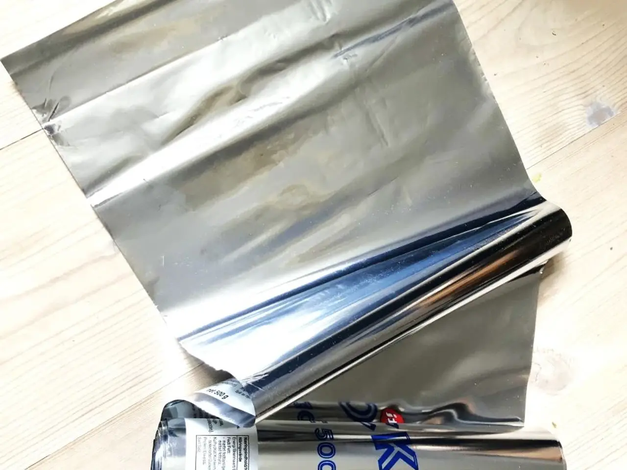 Billede 1 - SØLVBLANK FOLIE til fx candy wrap flet
