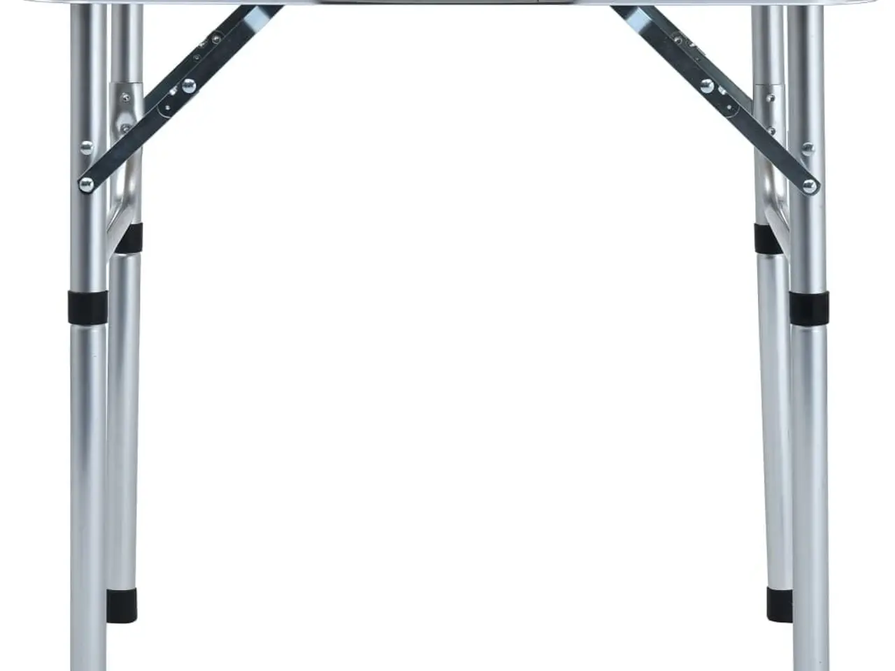 Billede 2 - Foldbart campingbord 60 × 45 cm - aluminium, grå