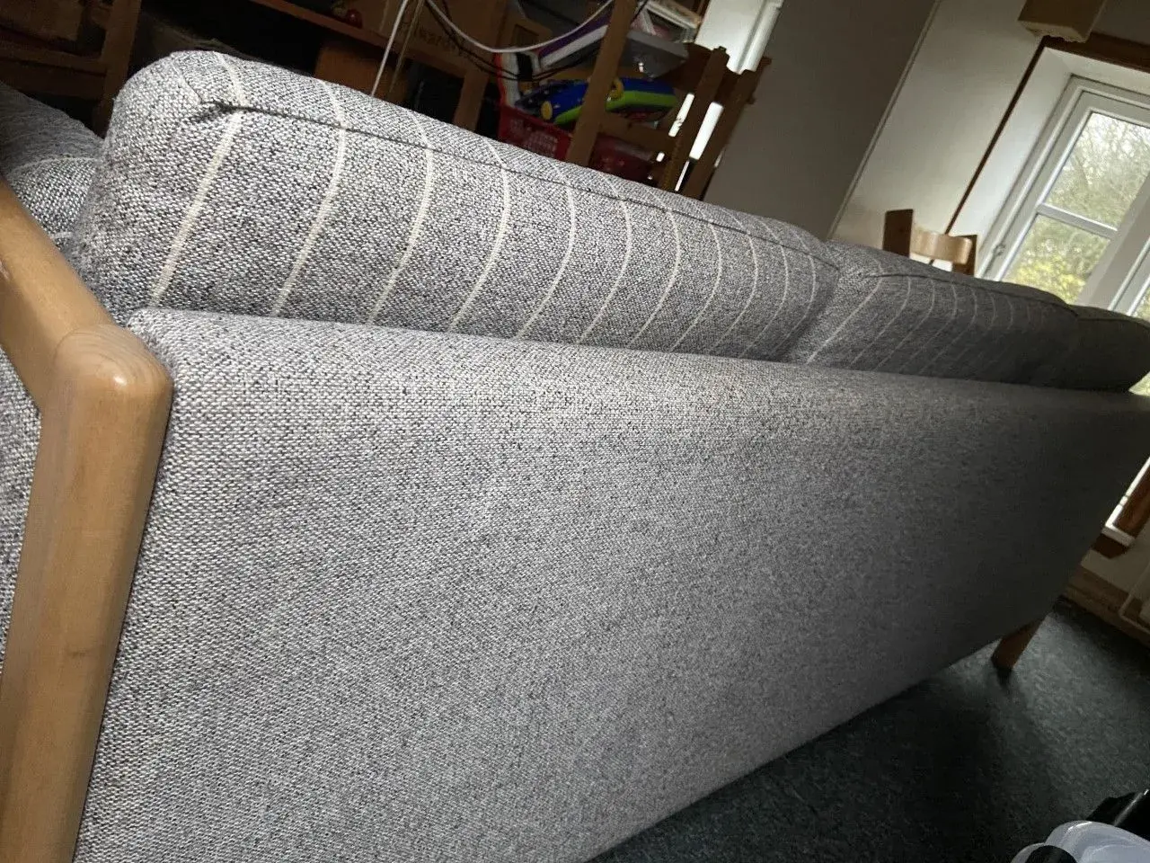 Billede 3 - 3 pers. sofa i bøg/stof + evt. tilkøb af 2 pers.