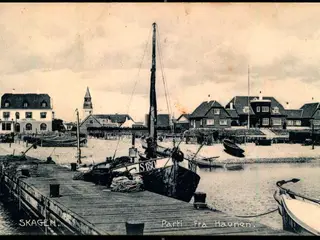 Skagen - Parti fra Havnen - Laurits Schjeldes Bogh. 24957 - Ubrugt