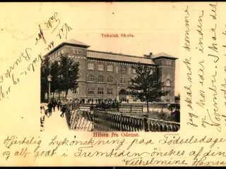 Hilsen fra Odense - Teknisk Skole - Ed.F. & Co. 654 - Brugt