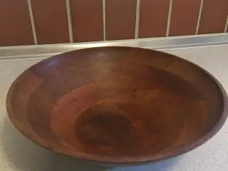 Teaktræsskål/fad Dia 33cm,h 11cm
