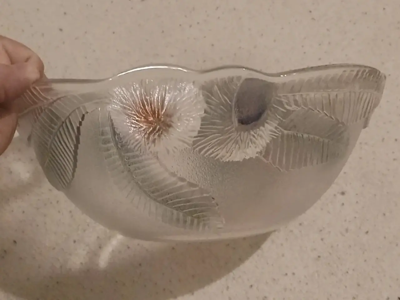 Billede 4 - Glasskål med flot motiv