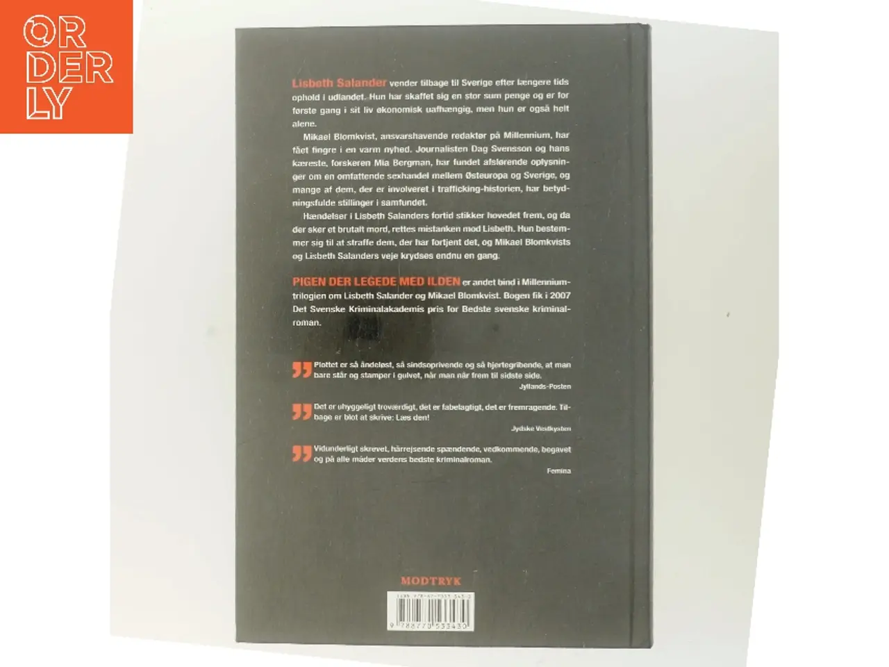 Billede 3 - Pigen der legede med ilden. 2 af Stieg Larsson (Bog)