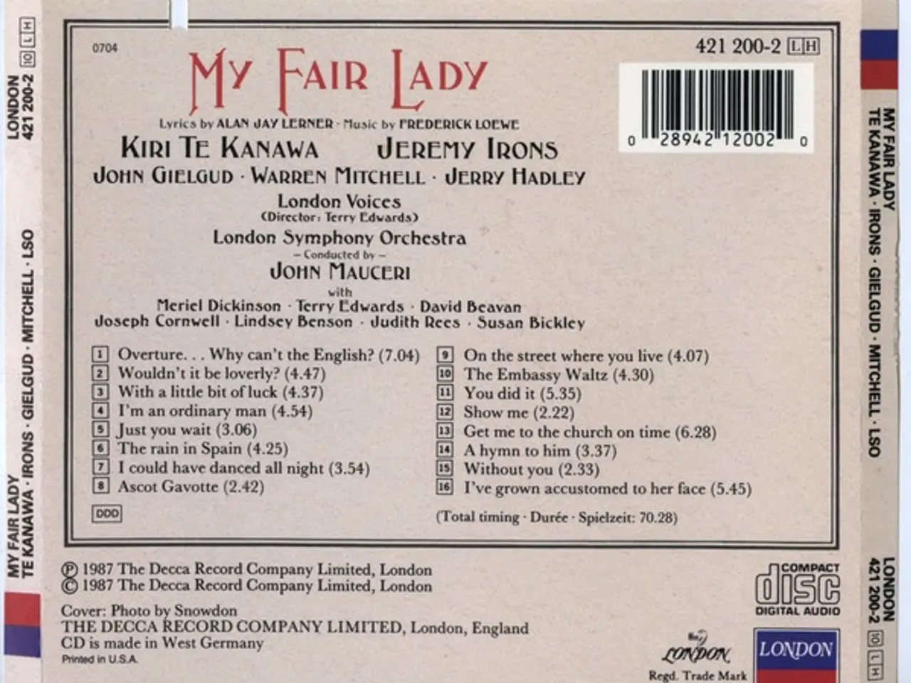Billede 2 - Lerner – My Fair Lady – CD