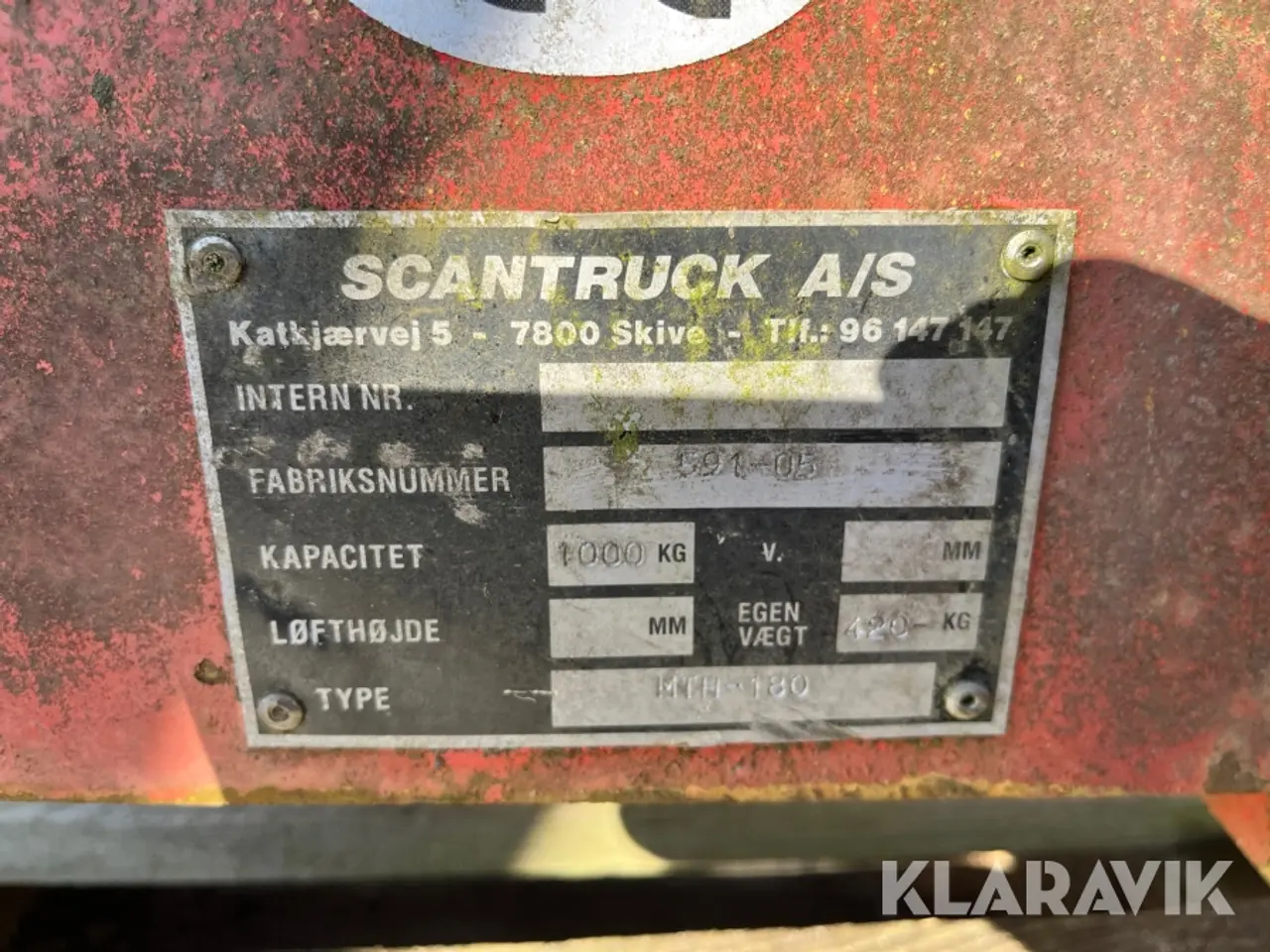 Billede 10 - Drejeled til manitou Scantruck MTH-180