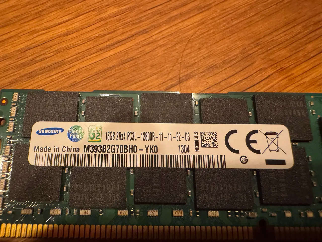 Billede 3 - Samsung 32GB DDR3L ECC RDIMM PC3L-12800R — sæt 2