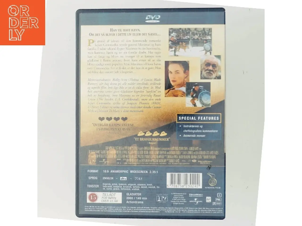 Billede 3 - Gladiator med Russell Crowe (DVD)