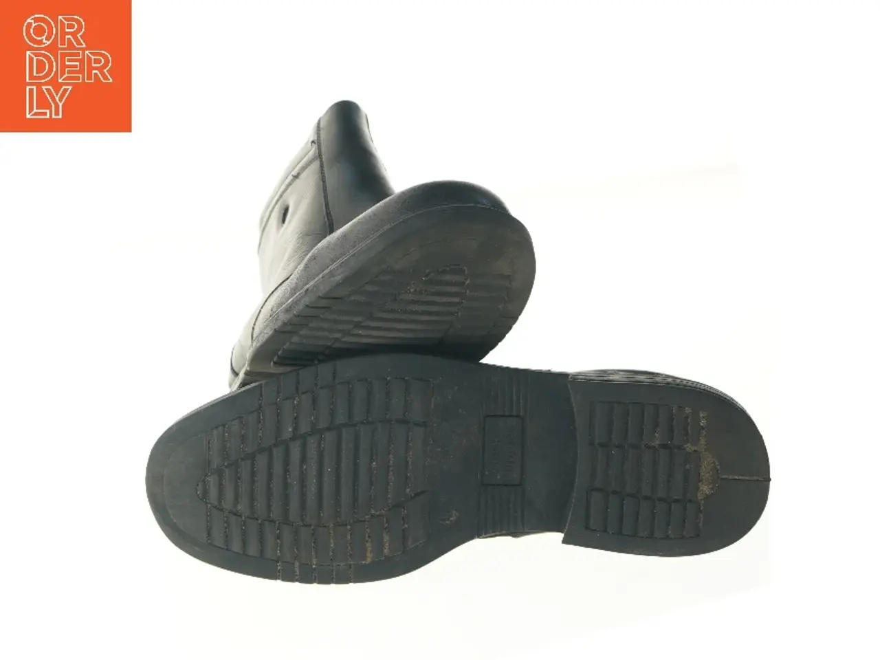 Billede 5 - Sorte læderstøvler med lynlås str. 45 fra Hush Puppies (str. 45 )