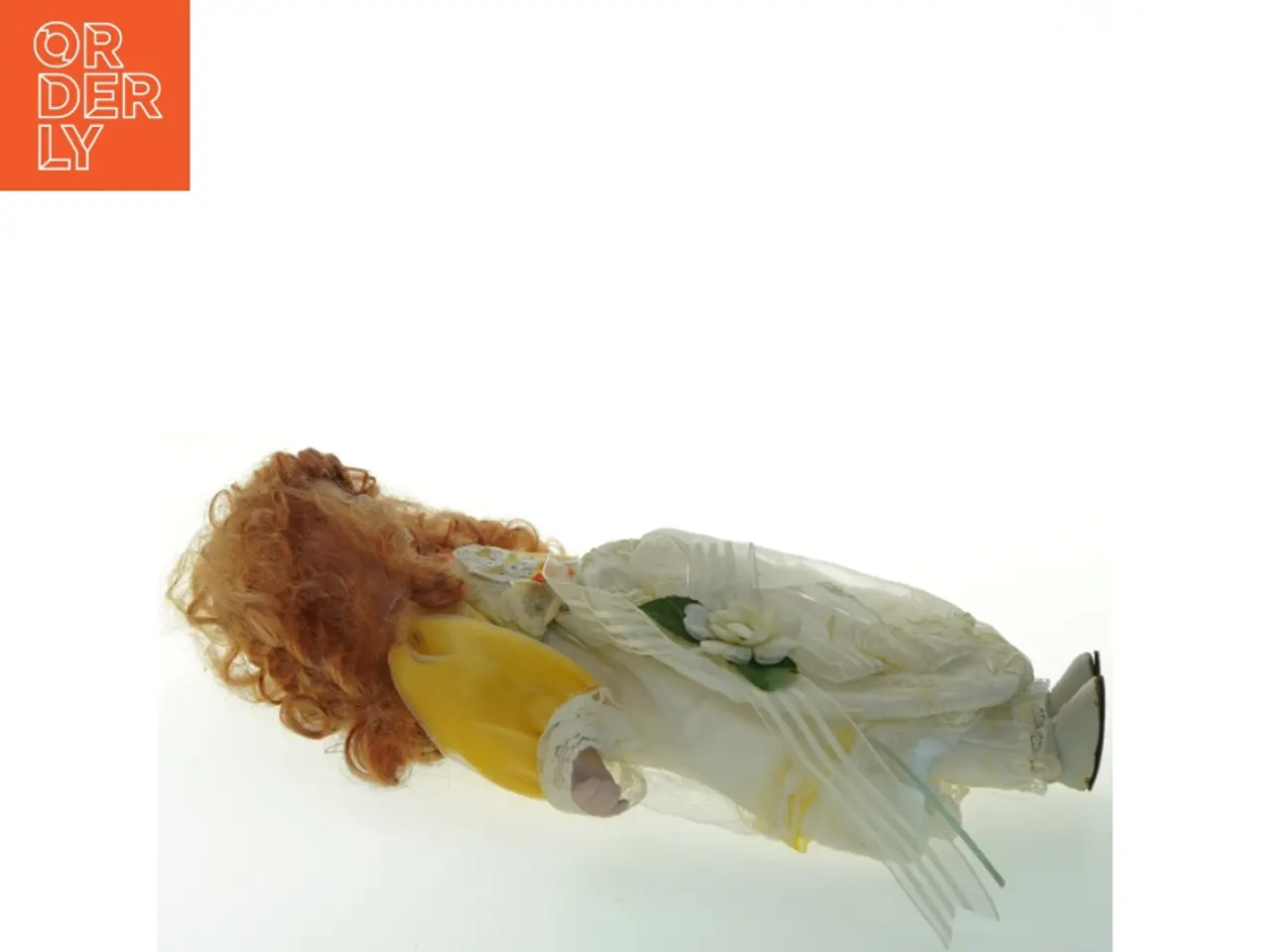 Billede 2 - Yndig rødhåret porcelænsdukke (str. 41 cm)