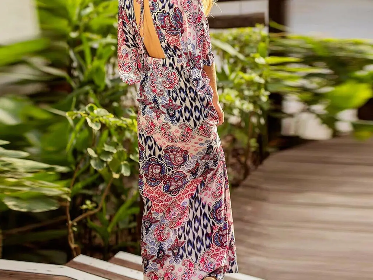 Billede 7 - Kjole-BOHO.-style-lang- Størrelse: M
