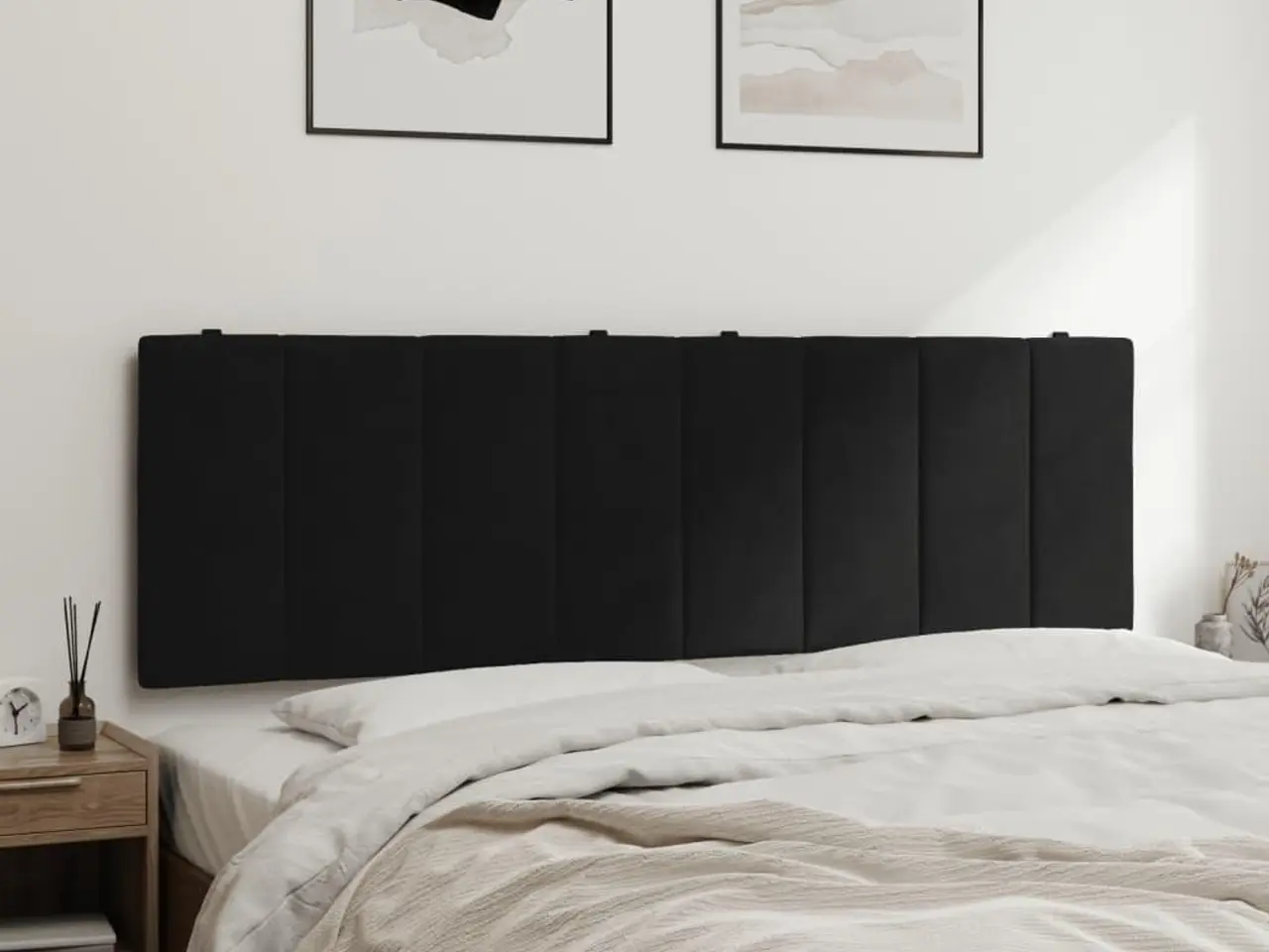 Billede 4 - Gavlpude Hanko 160 cm - velour, sort