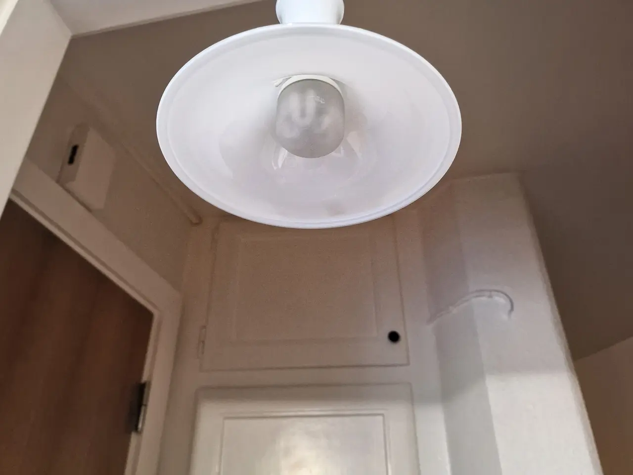 Billede 6 - Fin lille Holmegaard mandarin pendel.