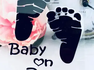 Wallsticker baby on board