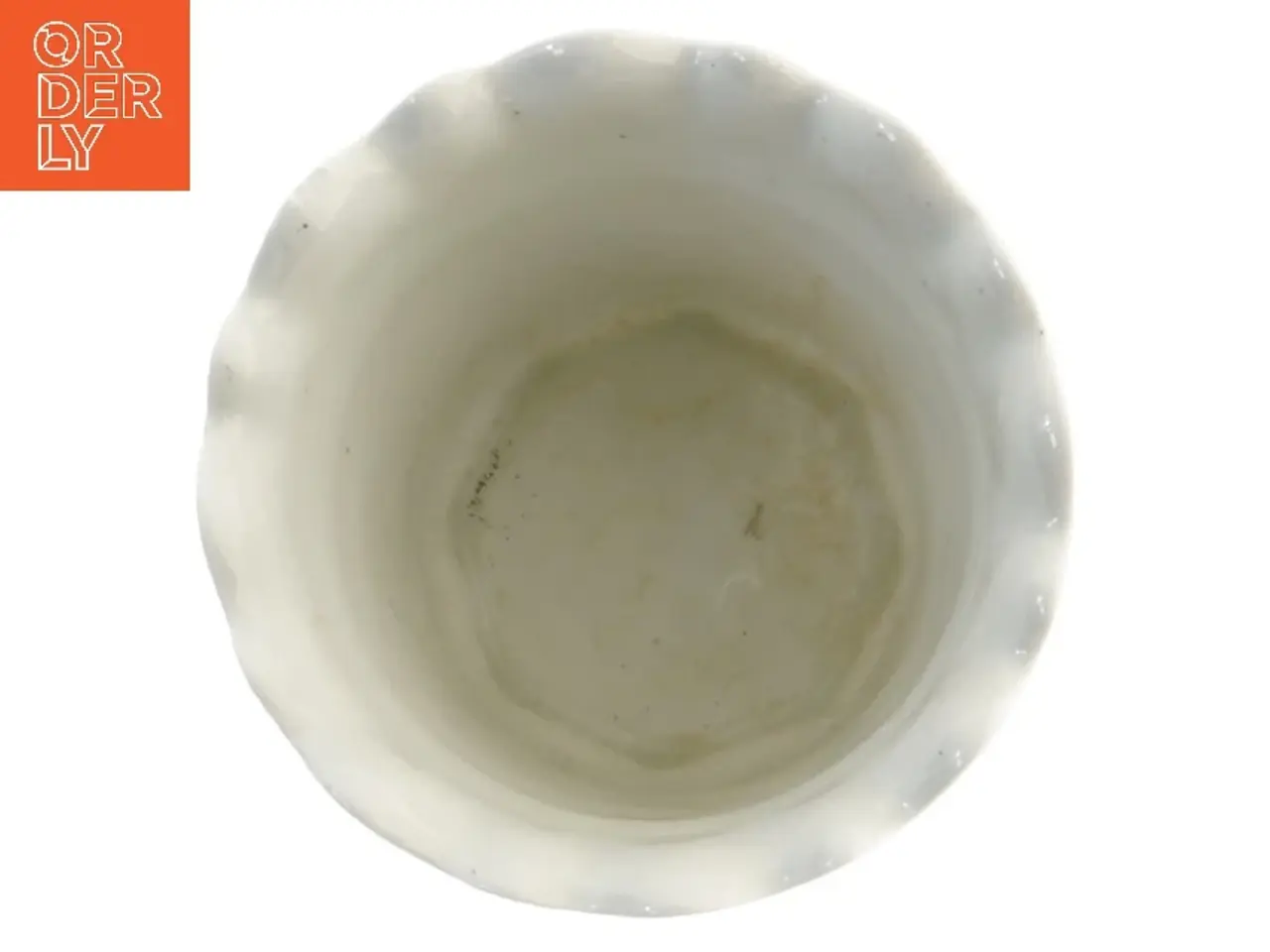 Billede 3 - Keramisk vase med mønster (str. Ø 12x10 cm)