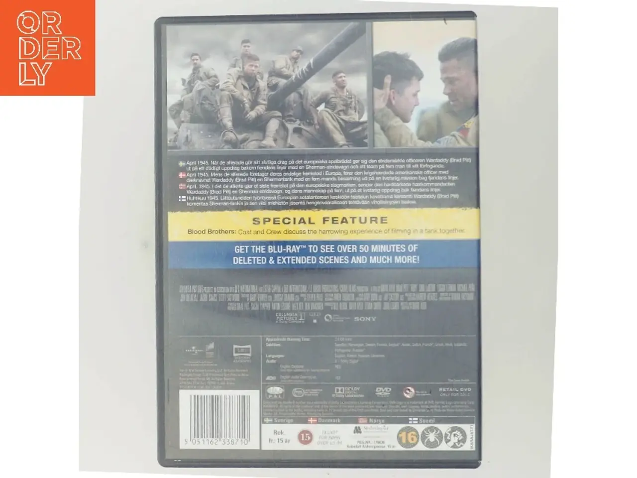 Billede 3 - Fury med Brad Pitt (DVD)