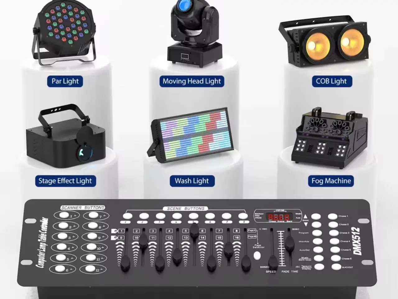 Billede 1 - DMX512 lys controller 192 kanaler