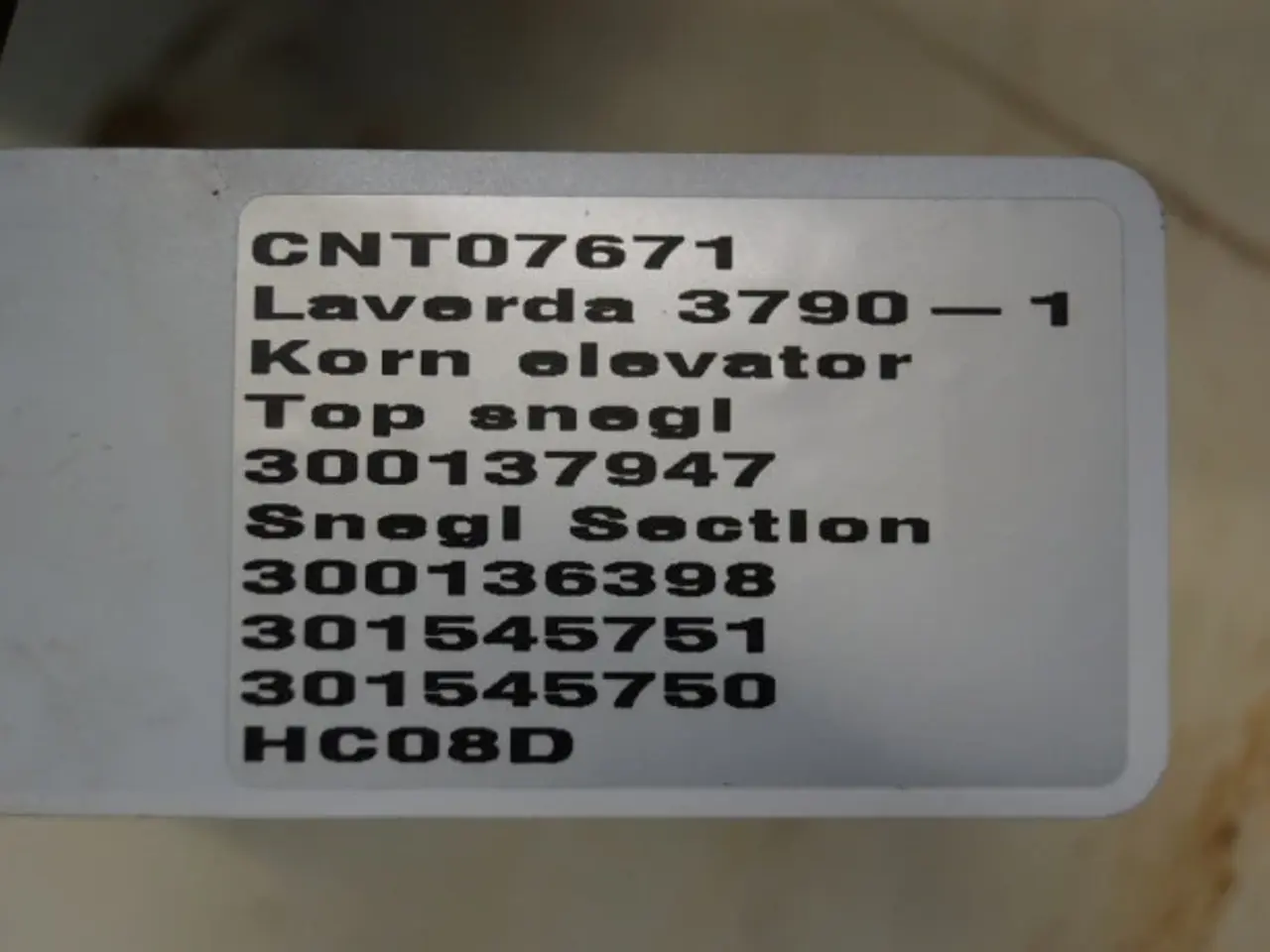 Billede 1 - Laverda 3790 Fyldesnegl 300137947