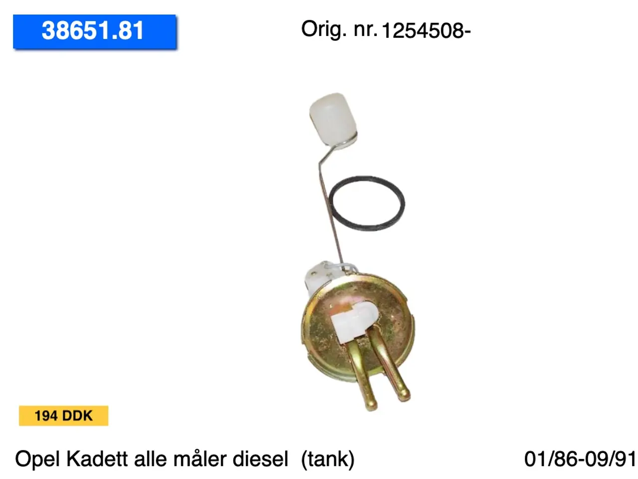 Billede 14 - Opel Kadett tanke