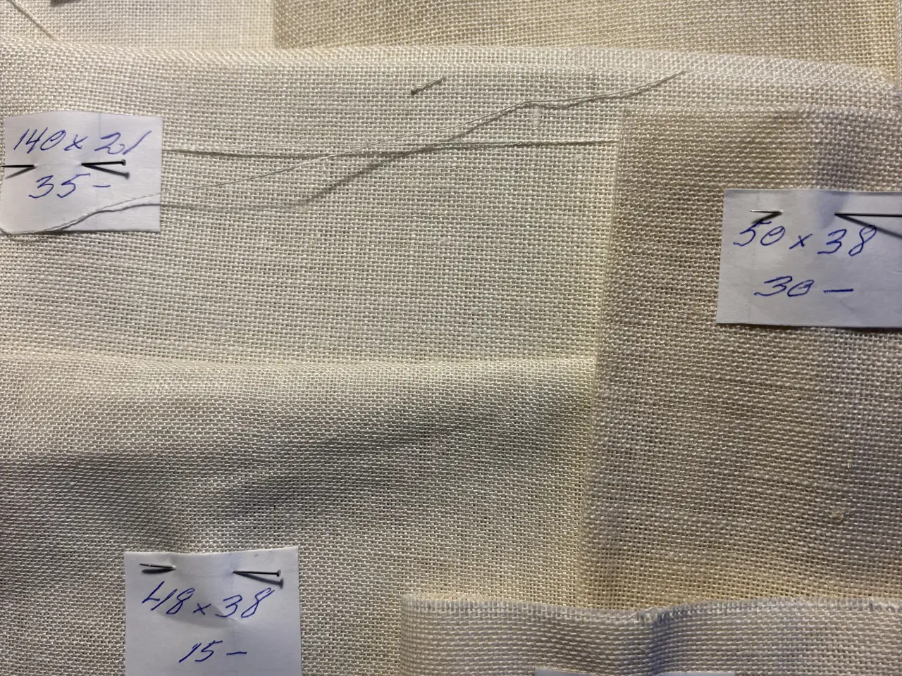 Billede 5 - Broderistof , forsk mål og kvalitet