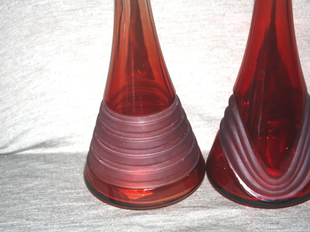Billede 2 - 2 glas vaser højde 30 cm