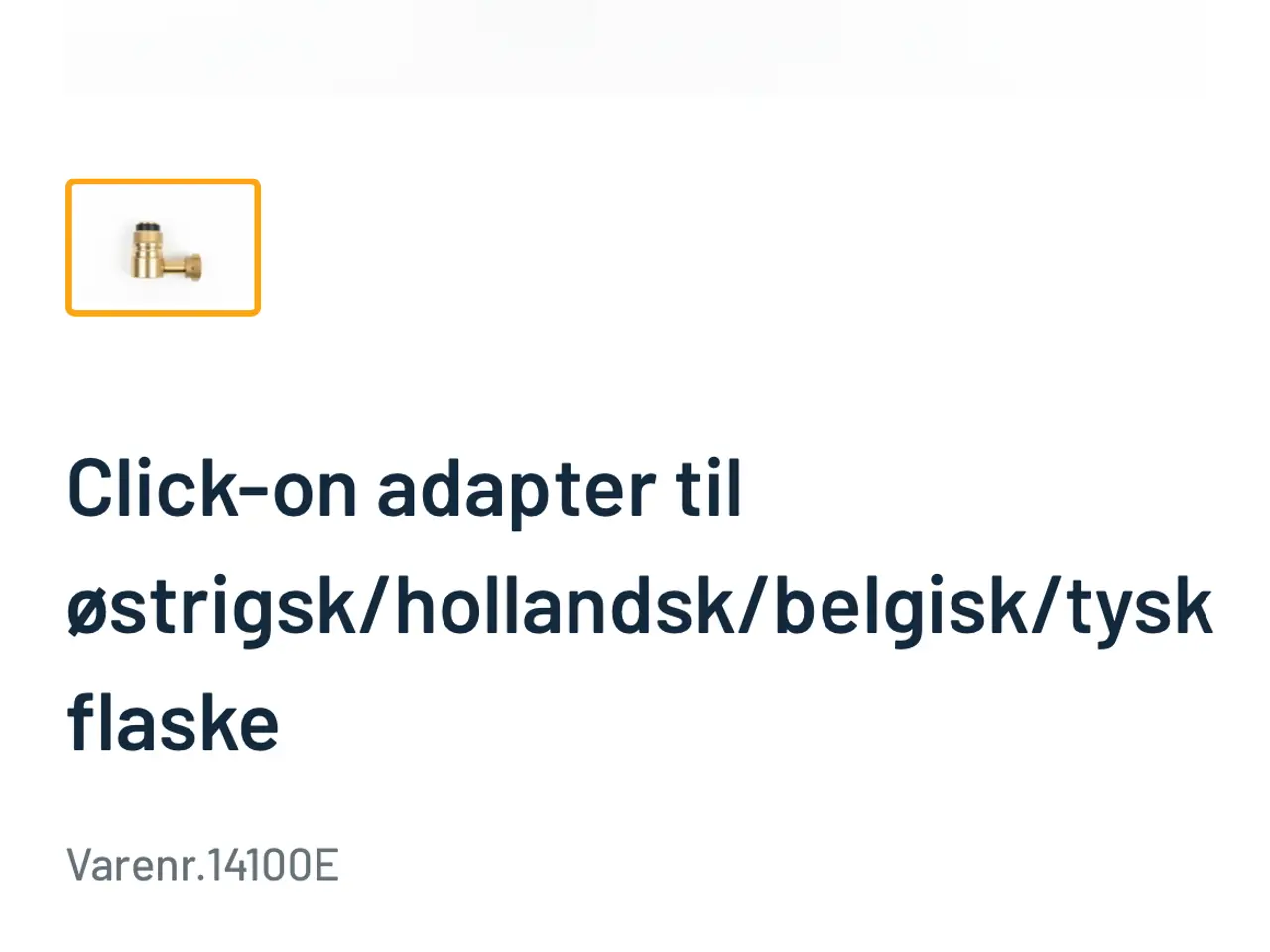 Billede 2 - Gasflaske adapter