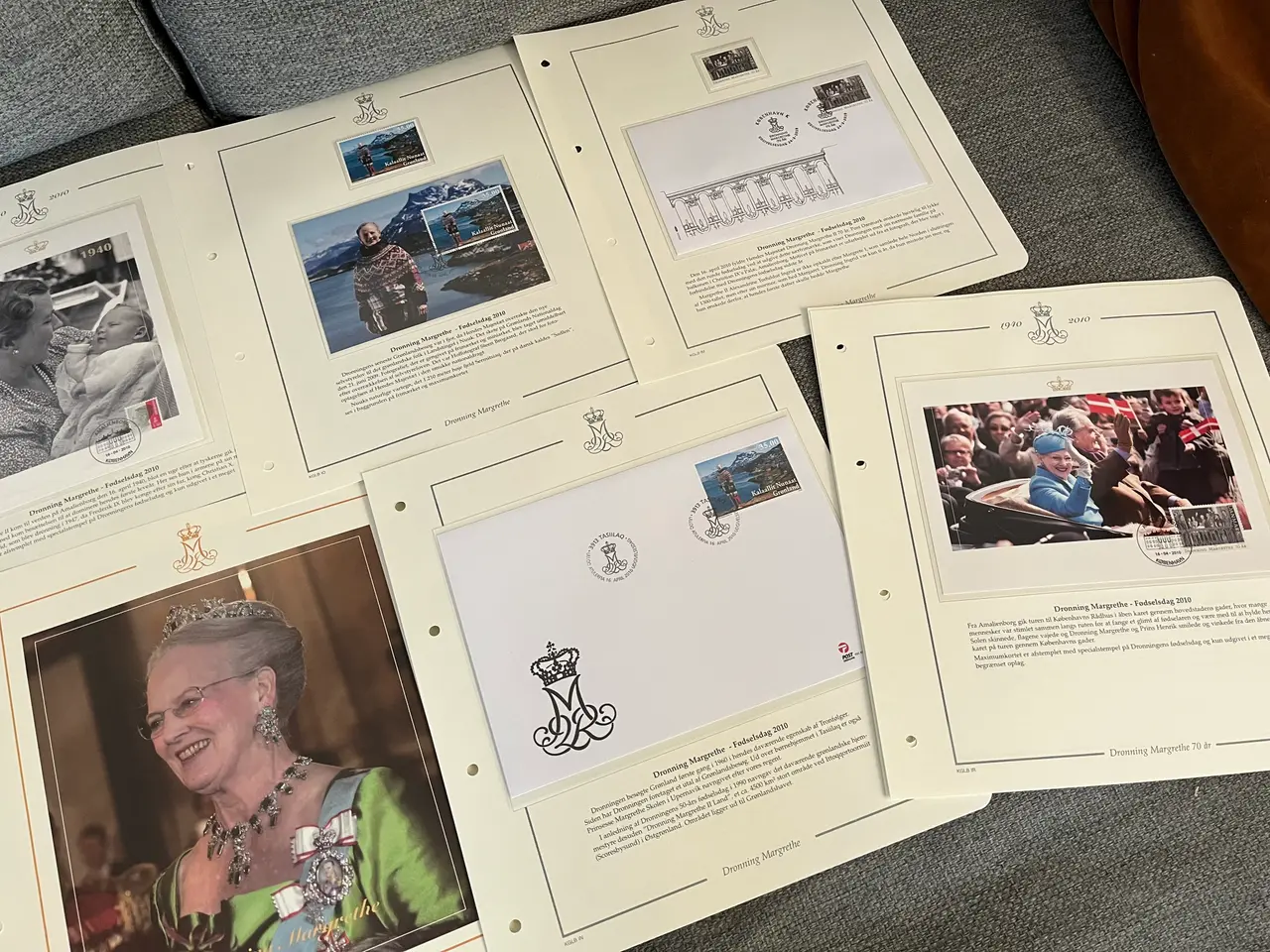 Billede 2 - Maximumkort Dronning Margrethe 70 år, 22 kort