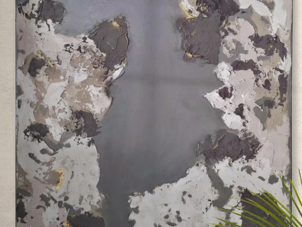 Billede 1 - Abstrakt struktur maleri - 60×80 cm
