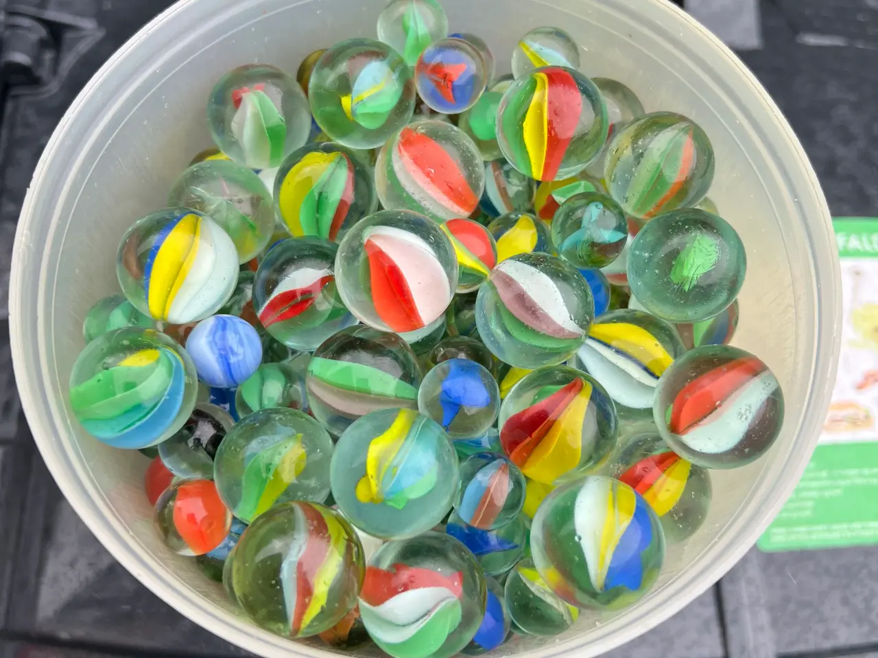 Billede 1 - Glaskugler i flere størrelser 3,7 kg