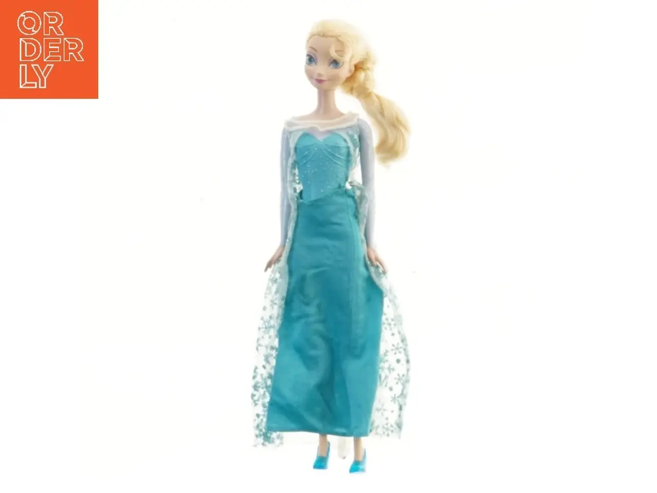 Billede 1 - Dukke med blå kjole fra Disney (str. 30 cm)