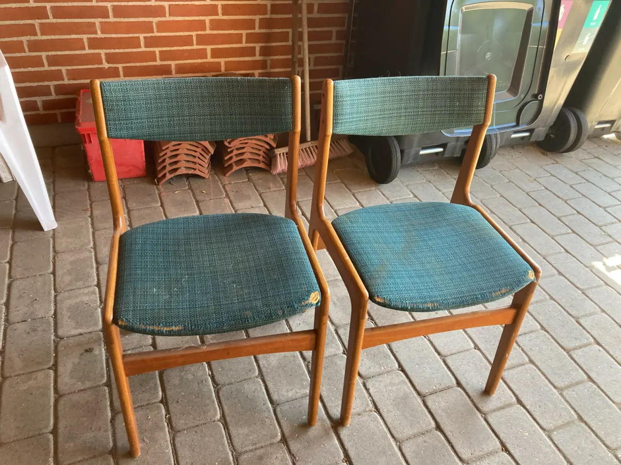 Billede 1 - Teak spisebordsstole 4 stk
