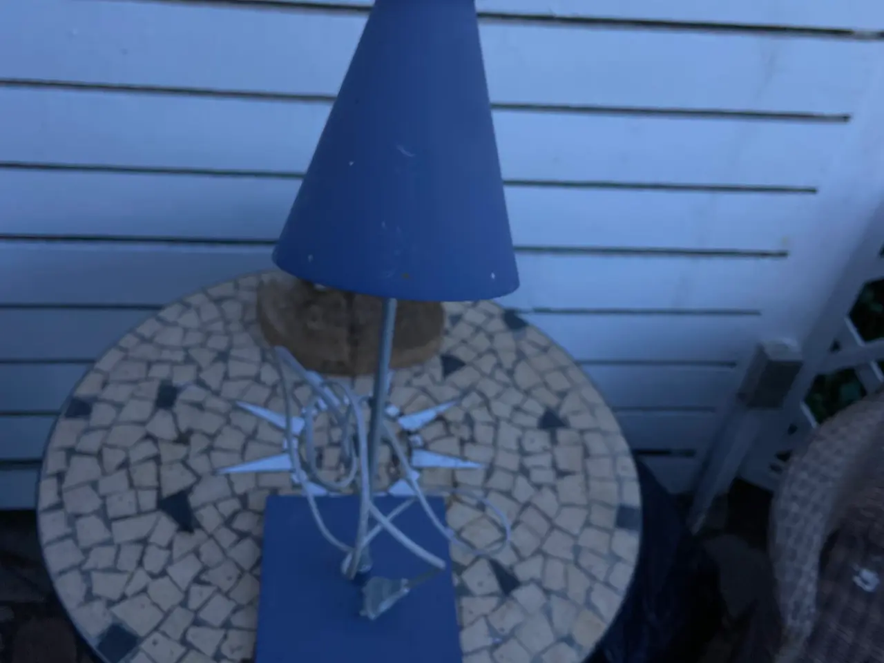 Billede 3 - Bord lampe special i blå