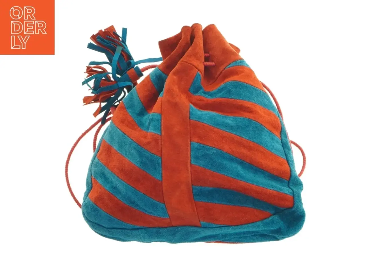 Billede 6 - Ruskinds pose taske med snorelukning (str. 26 x 27 cm)