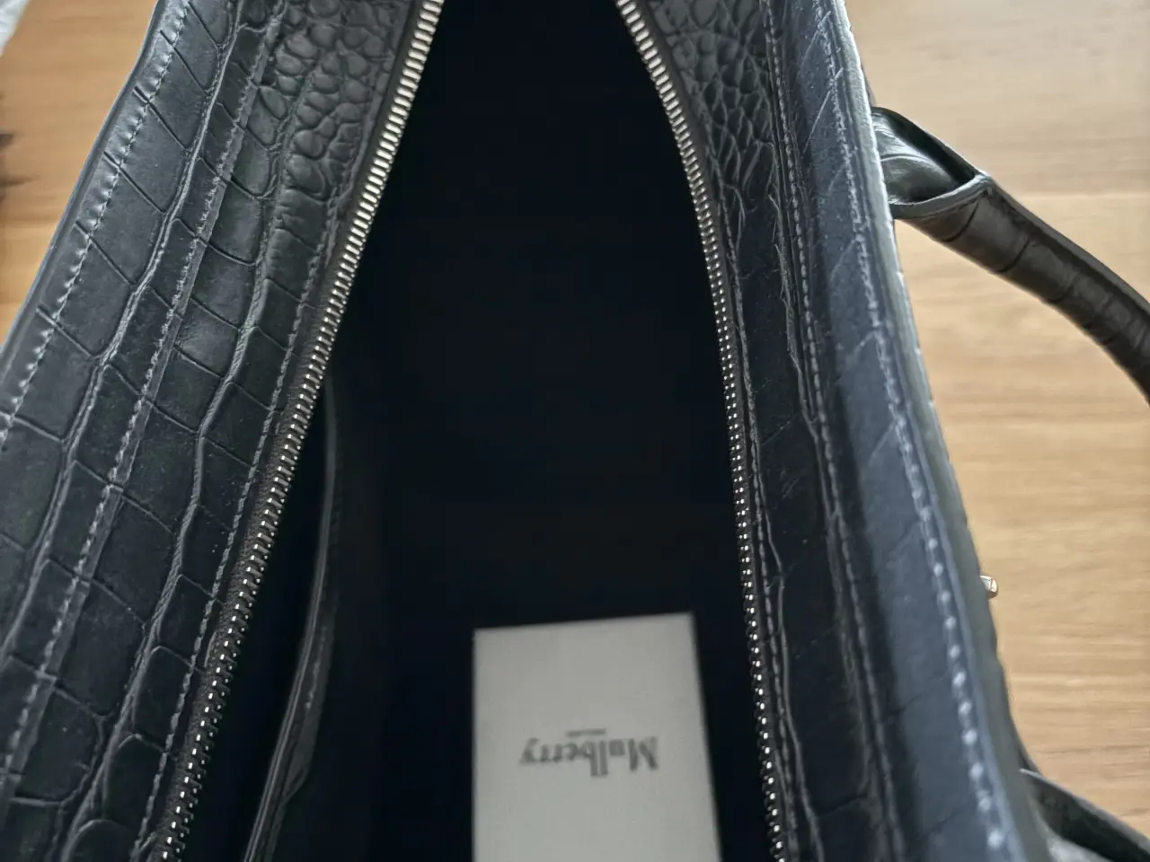 Billede 5 - Mulberry small zipped Bayswater, Croc.