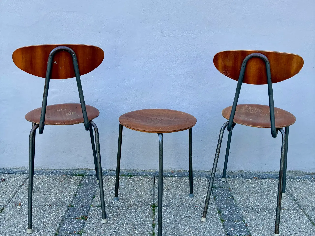 Billede 5 - RESERVERET 1960’er teak sæt 2 stole og bord.