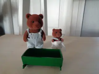  Sylvanian bamsefar med unge 