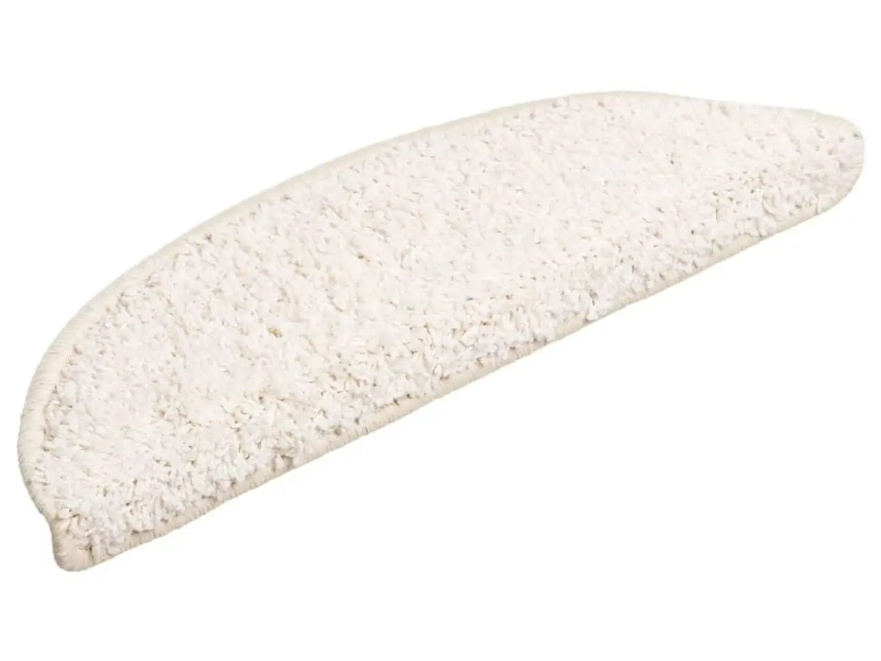 Billede 3 - Trappemåtter 15 stk. 56x17x3 cm hvide halvrunde