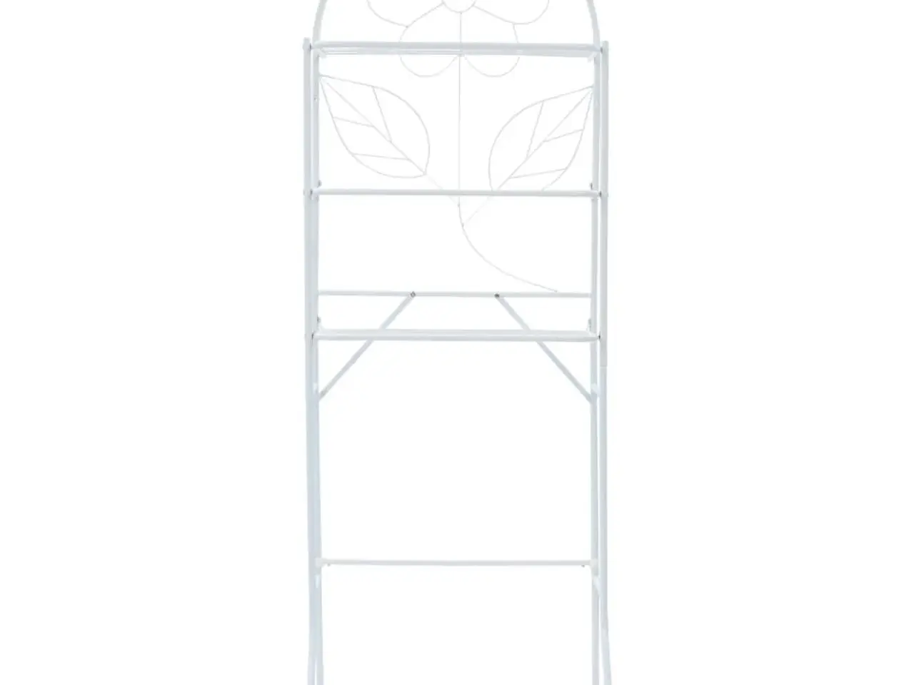 Billede 2 - Toiletstativ i stål 60 x 33 x 174 cm - hvid