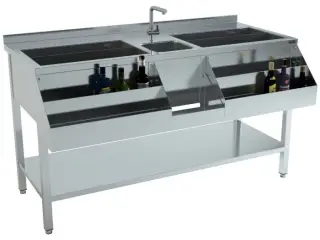 Combisteel bardisk – 160 x 74 x 90 cm