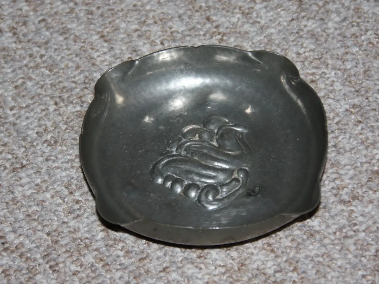 Billede 1 - Alfenide tin skål 11,5 cm x 11 cm