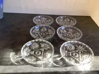6 stk glas asietter velegnet til isdesserter