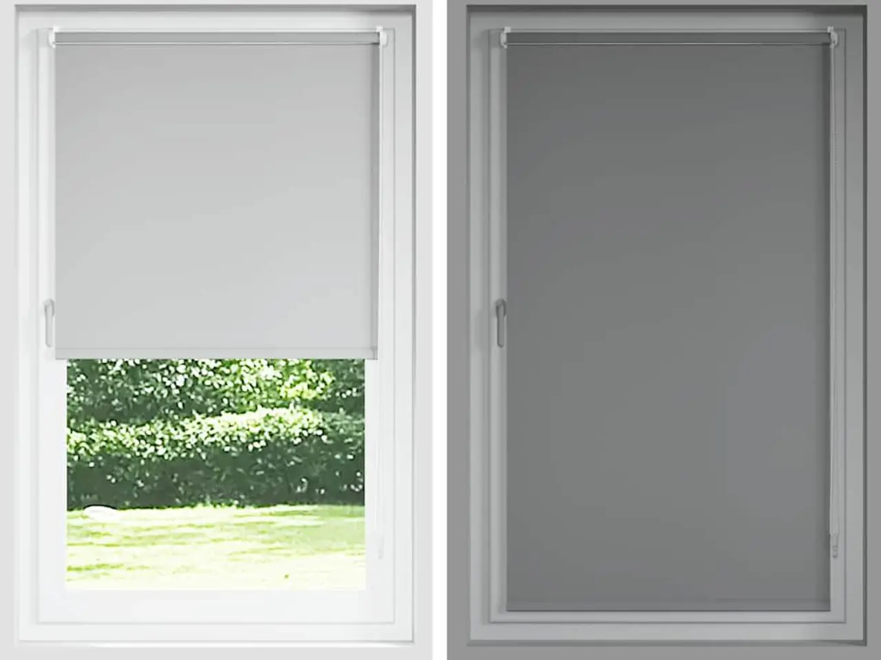 Billede 9 - Mørklægningsrullegardin 150 x 150 cm - stofbredde 146,6 cm, sort polyester